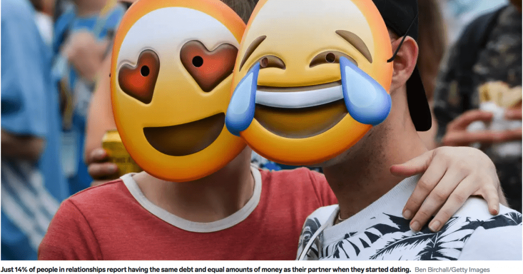 more or less money than a partner